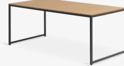 Outlet DAGSVAD + NABEMesa FAUSING L190 + 4 sillas NABE negro Conjuntos Mesa Y Sillas De Jardín