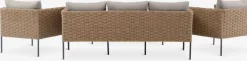 Sale DAMFENNERConjunto muebles jardín DAMFENNER 5 plazas natural Conjuntos Mesa Y Sillas De Jardín|Muebles De Jardín