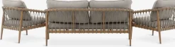 Best DRUMMEHOLMConjunto muebles jardín DRUMMEHOLM 5 plazas natural Conjuntos Mesa Y Sillas De Jardín|Muebles De Jardín