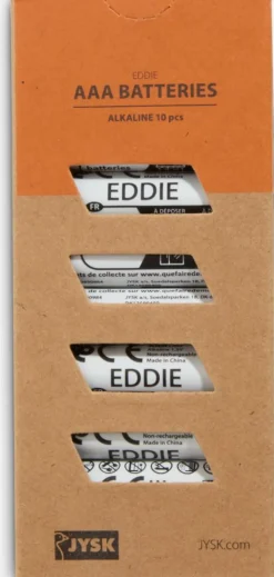 EDDIEPilas EDDIE AAA 10 unidades Pilas|Pilas