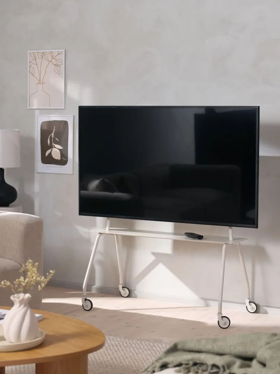 New EJDRUPSoporte de TV EJDRUP 1 estante beis Muebles De TV