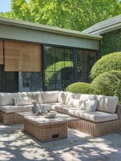Sale EJERConjunto muebles jardín EJER 6 plazas secado rápido Conjuntos Mesa Y Sillas De Jardín|Muebles De Jardín