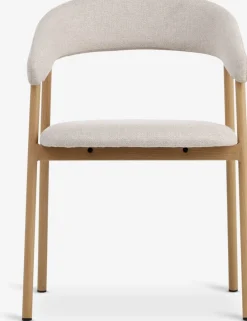 Hot EJSINGSilla de comedor EJSING tela beis/color roble natural Sillas De Comedor