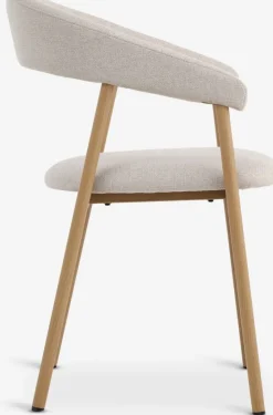 Hot EJSINGSilla de comedor EJSING tela beis/color roble natural Sillas De Comedor