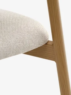 Hot EJSINGSilla de comedor EJSING tela beis/color roble natural Sillas De Comedor