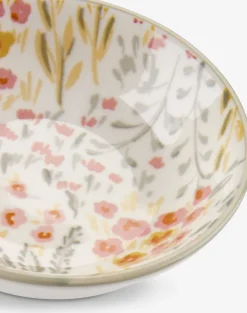Outlet EMILBol EMIL Ø10xA3cm con flores Platos, Boles Y Cubiertos