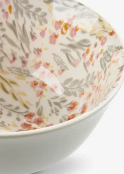 New EMILBol EMIL Ø16xA8cm con flores Platos, Boles Y Cubiertos