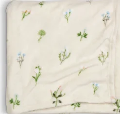 ENGSOLEIManta de forro polar ENGSOLEI 130x170 blanco/verde Mantas