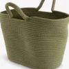 Clearance ESGECesta ESGE A30xL41xA30cm oliva oscuro Todas Las Cestas|Cestas Y Cajas