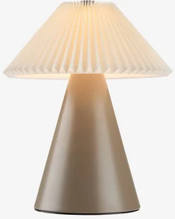 Outlet ESMUNDLámpara a pilas ESMUND 16xA21cm marrón/blanco temporizador Iluminación Decorativa