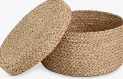 Online FRITLEVCaja FRITLEV Ø29xA15cm con tapa natural Todas Las Cestas|Cestas Y Cajas