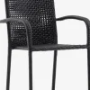 Discount FUGLEBJERGSilla apilable FUGLEBJERG negro Sillas De Jardín