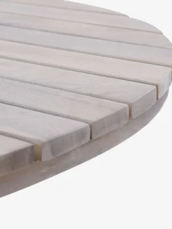 FUGLSAND + TUERNEMesa FUGLSAND Ø120 madera dura + 4 sillas TUERNE natural Conjuntos Mesa Y Sillas De Jardín
