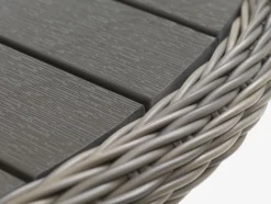 GAMMELBYMesa GAMMELBY Ø130 + 4 sillas GAMMELBY gris Conjuntos Mesa Y Sillas De Jardín