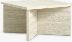 Hot GELSTEDMesa de centro GELSTED 60x60 color travertino Mesas De Centro|Mesas Auxiliares