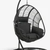 Sale GJERNSilla colgante GJERN A118xA184xP106 negro Muebles De Jardín|Hamacas Y Sillas Colgantes