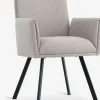 Clearance GJESINGSilla de comedor GJESING tela beis/negro Sillas De Comedor