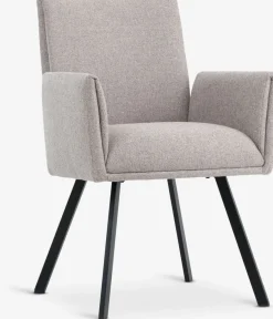 Clearance GJESINGSilla de comedor GJESING tela beis/negro Sillas De Comedor