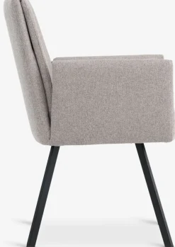 Clearance GJESINGSilla de comedor GJESING tela beis/negro Sillas De Comedor