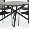 Outlet GOTHENBURG + KRISTIANSTADMesa GOTHENBURG L120 gris + 4 sillas KRISTIANSTAD verde Conjuntos Mesa Y Sillas De Jardín