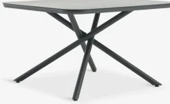 Best GOTHENBURG + TRILLEVALLENMesa GOTHENBURG L120 gris + 4 sillas TRILLEVALLEN negro Conjuntos Mesa Y Sillas De Jardín
