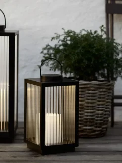 Online GULDSMEDFarol GULDSMED A16xL16xA29cm con LED negro Iluminación Exterior