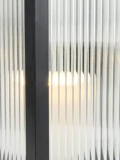 Outlet GULDSMEDFarol ULDSMED A22xL22xA48cm con LED negro Iluminación Exterior