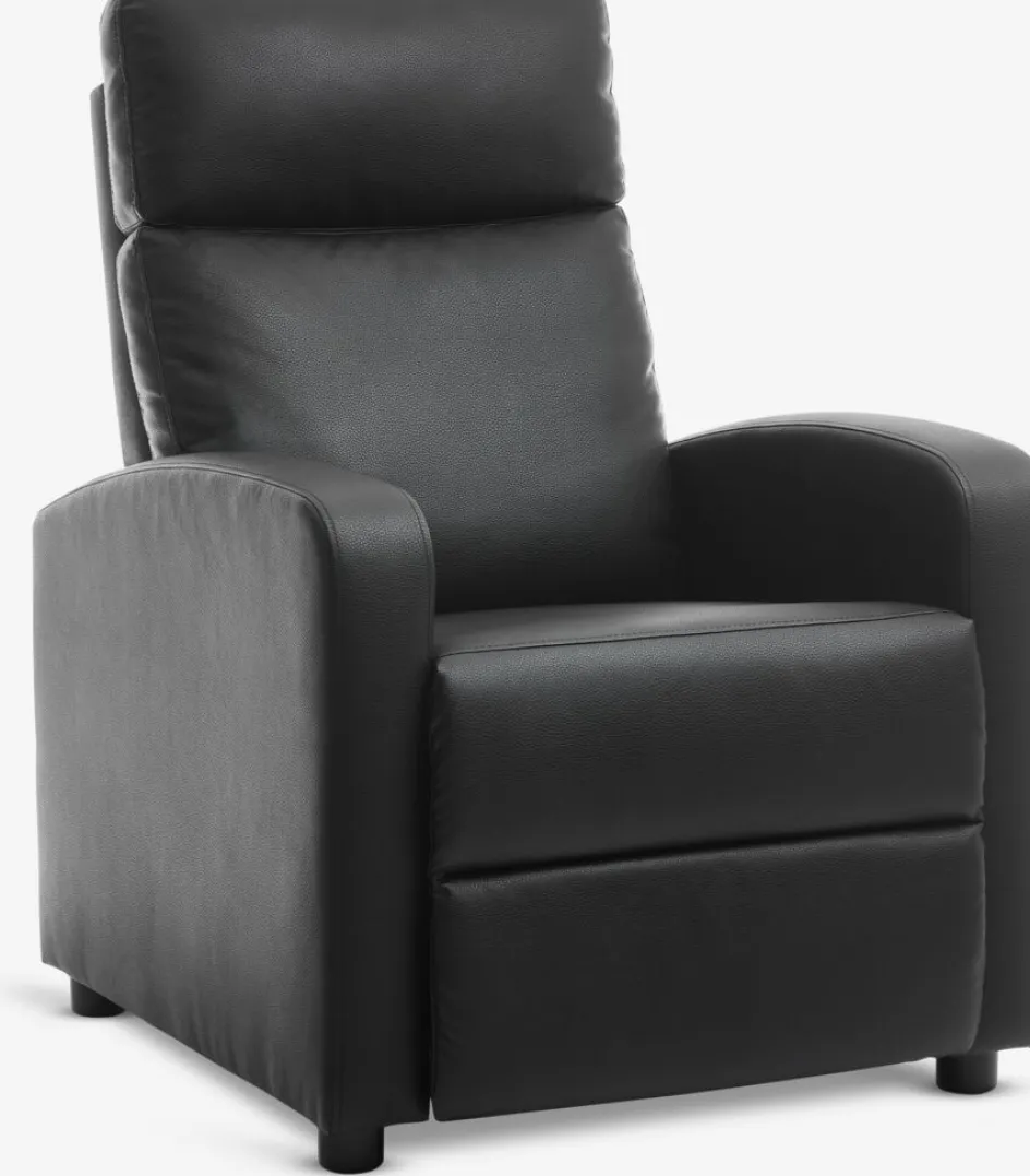 Best HADRUPSillón reclinable HADRUP polipiel negro Sillones