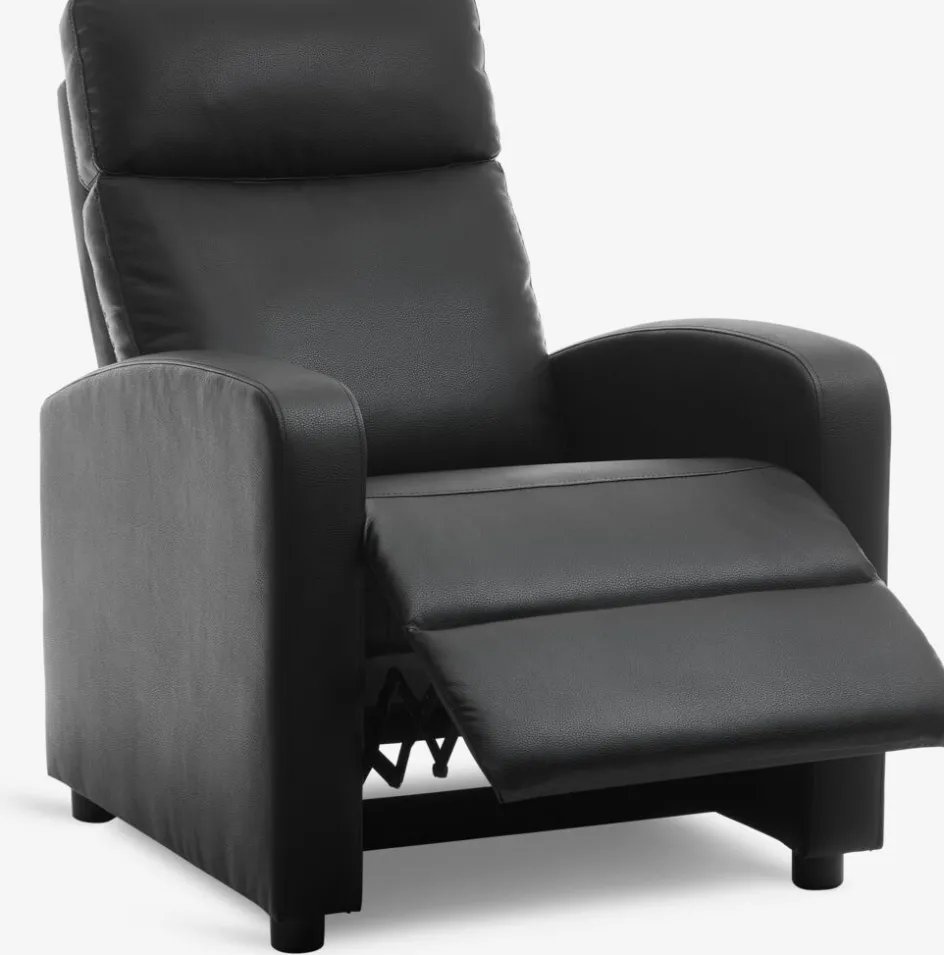 Best HADRUPSillón reclinable HADRUP polipiel negro Sillones