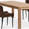 HAGE + PEBRINGEMesa HAGE L190 roble natural + 4 PEBRINGE marrón/negro Mesas De Comedor|Conjuntos De Comedor