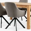 Clearance HAGE + ROSTRUPMesa HAGE L150 roble natural + 4 sillas ROSTRUP arena/negro Mesas De Comedor|Conjuntos De Comedor