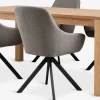 Online HAGE + ROSTRUPMesa HAGE L190 roble natural + 4 sillas ROSTRUP arena/negro Mesas De Comedor|Conjuntos De Comedor