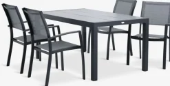 HAGEN + STRANDBYMesa HAGEN L160 + 4 sillas STRANDBY gris Conjuntos Mesa Y Sillas De Jardín