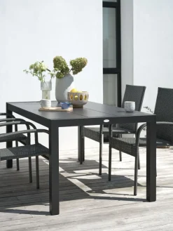 Best HAGENMesa de jardín HAGEN A92xL160 gris Mesas De Jardín