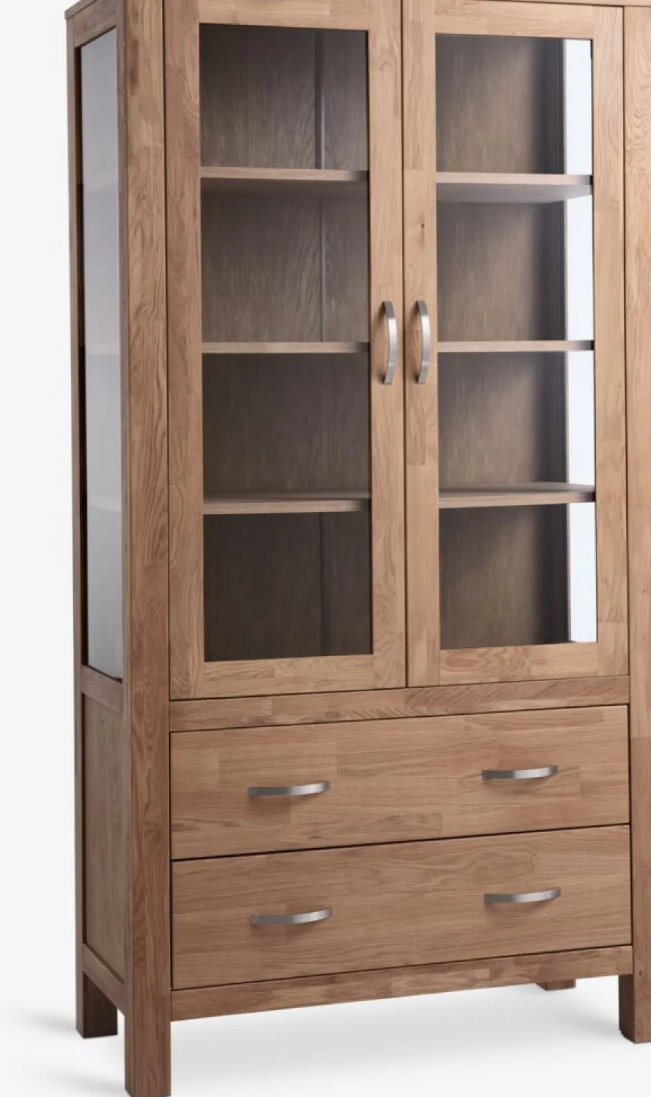 Online HAGEVitrina HAGE 2 puertas 2 cajones roble natural Vitrinas|Vitrinas