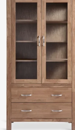 Online HAGEVitrina HAGE 2 puertas 2 cajones roble natural Vitrinas|Vitrinas