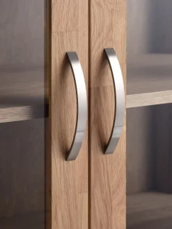 Online HAGEVitrina HAGE 2 puertas 2 cajones roble natural Vitrinas|Vitrinas