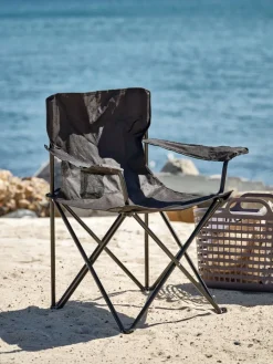 New HALDBAKKENSilla de camping HALDBAKKEN negro Sillas De Camping|Sillas De Jardín