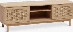 Sale HALMSTADMueble TV HALMSTAD 2 puertas correderas color roble cálido Muebles De TV