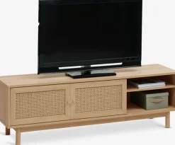 Sale HALMSTADMueble TV HALMSTAD 2 puertas correderas color roble cálido Muebles De TV