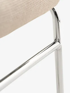 Hot HAMMELSilla de comedor HAMMEL tela beis/cromo Sillas De Comedor