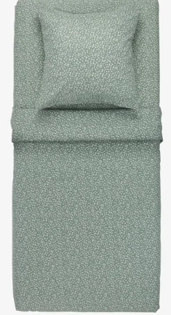 New HANNABASICJuego de sábanas HANNA 160x240 verde Juegos De Funda Nórdica|Juegos De Sábanas