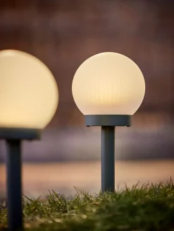 Discount HAUKUGLELámpara solar HAUKUGLE Ø13xA37cm blanco Iluminación Solar