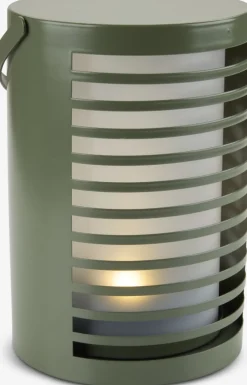 Online HAVTERNELámpara a pilas HAVTERNE Ø16xA22cm verde oliva Iluminación Exterior