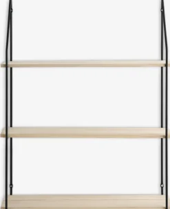 Hot HEJLSMINDEEstante de pared HEJLSMINDE 3 estantes negro/natural Baldas|Baldas