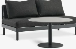 Hot HELAGS + VOSSConjunto jardín HELAGS + VOSS 2 plazas negro Conjuntos Mesa Y Sillas De Jardín|Muebles De Jardín