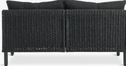 Hot HELAGS + VOSSConjunto jardín HELAGS + VOSS 2 plazas negro Conjuntos Mesa Y Sillas De Jardín|Muebles De Jardín