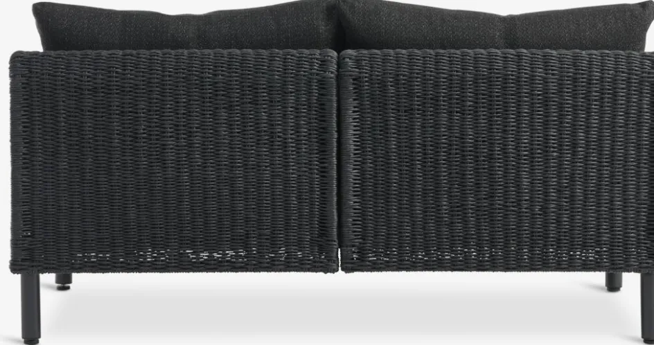 Hot HELAGS + VOSSConjunto jardín HELAGS + VOSS 2 plazas negro Conjuntos Mesa Y Sillas De Jardín|Muebles De Jardín
