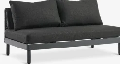 Hot HELAGS + VOSSConjunto jardín HELAGS + VOSS 2 plazas negro Conjuntos Mesa Y Sillas De Jardín|Muebles De Jardín