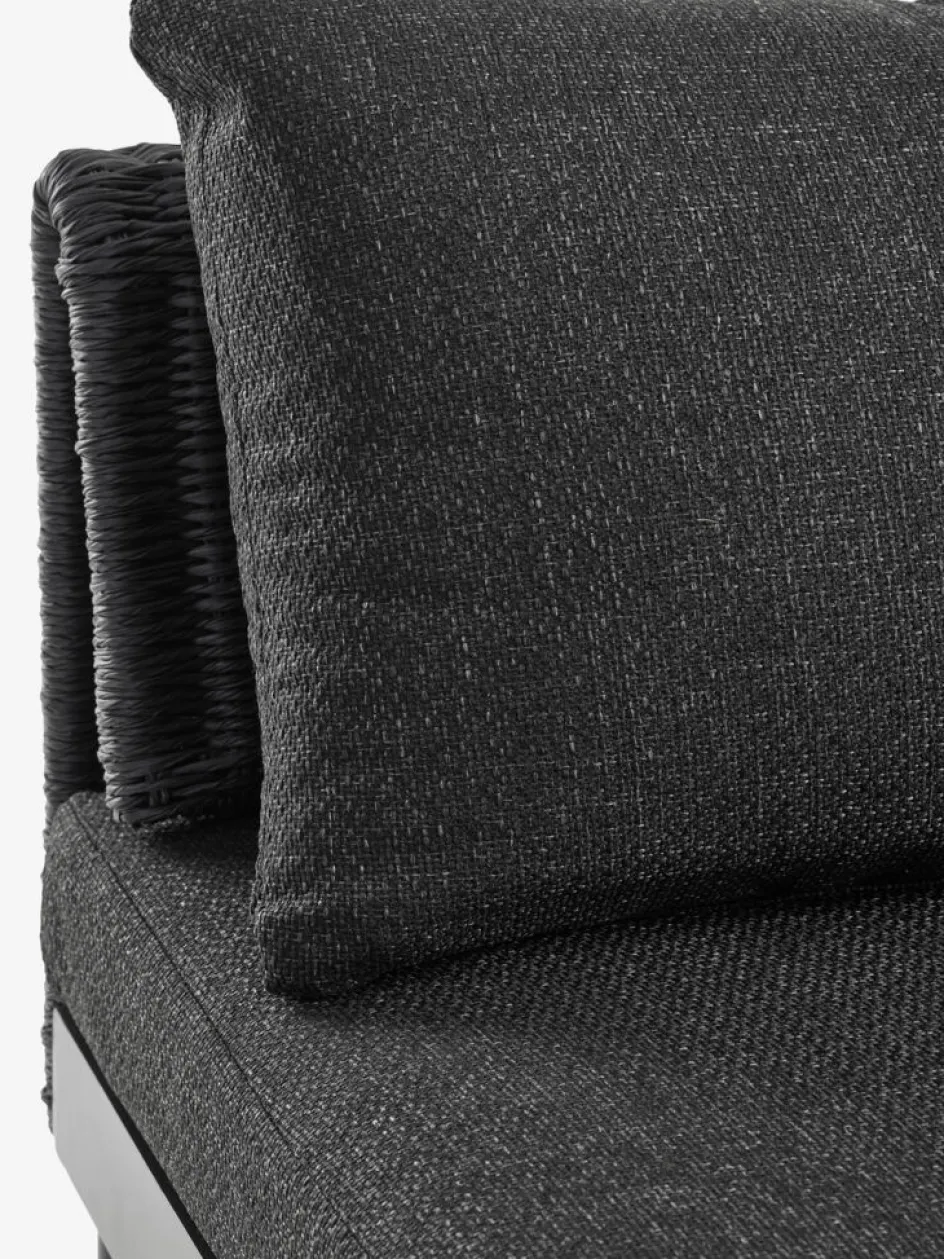 Hot HELAGS + VOSSConjunto jardín HELAGS + VOSS 2 plazas negro Conjuntos Mesa Y Sillas De Jardín|Muebles De Jardín